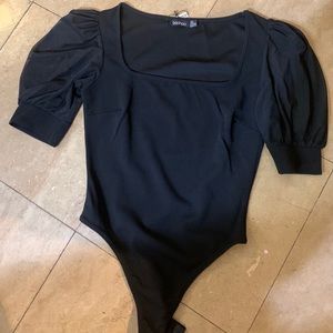 Puff sleeve bodysuit